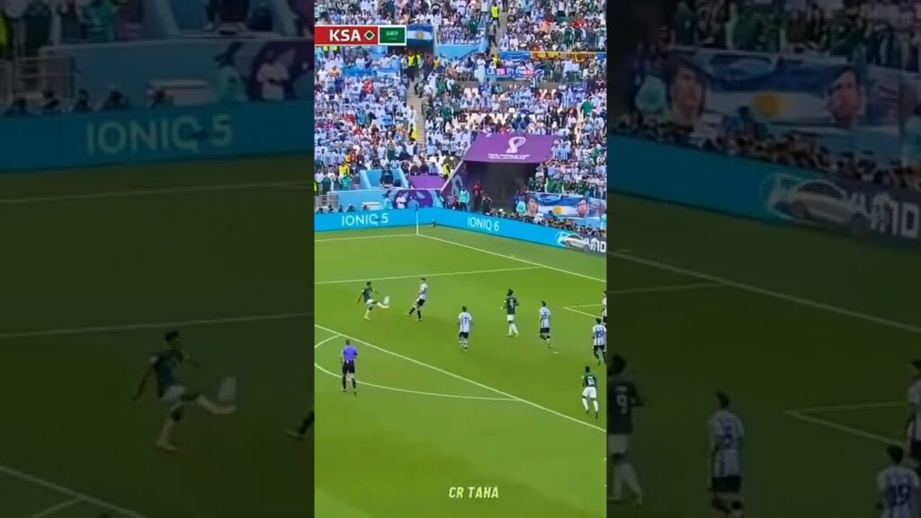 Saleem al Dawsari's stunning Goal vs argentina 🤩 #shorts #football #worldcup