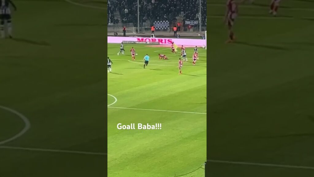 Goal Baba Rahman PAOK OSFP 1 - 2 #vlog #paokfc #olympiacosfc #olympiakos #matchday #gate