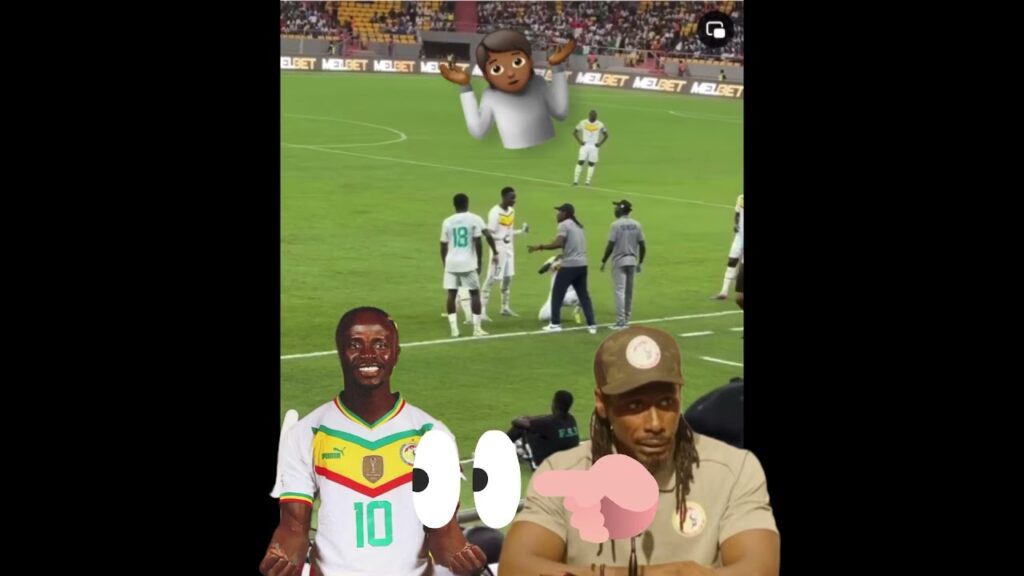 Sadio mané soulève le doigt à Aliou cisse oubien 🤷🏾👀 #footballsenegal #sadiomane #alioucissé