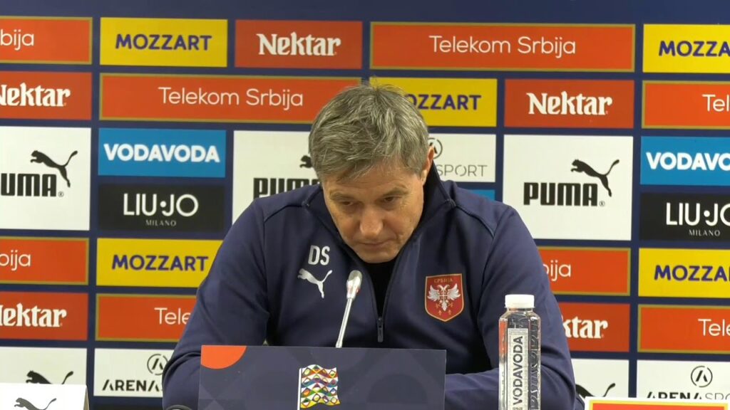 Dragan Stojković i Strahinja Pavlović pred utakmicu sa reprezentacijom Danske.