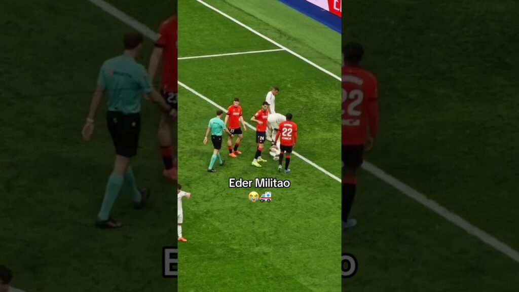 Injury Eder Militao #realmadrid #militao #injury #laliga #football #rudiger #brazil
