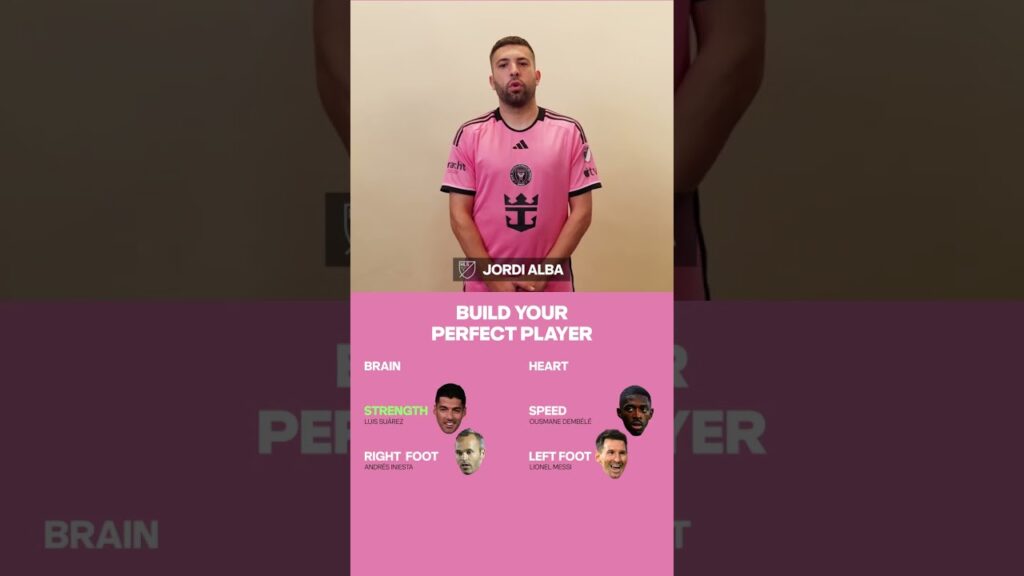 Jordi Alba: Builds his Perfect Player #shorts #soccer #messi