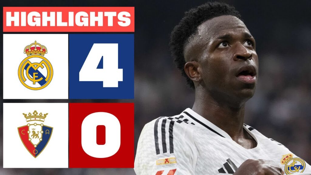 REAL MADRID 4 - 0 CA OSASUNA I RESUMEN LALIGA EA SPORTS
