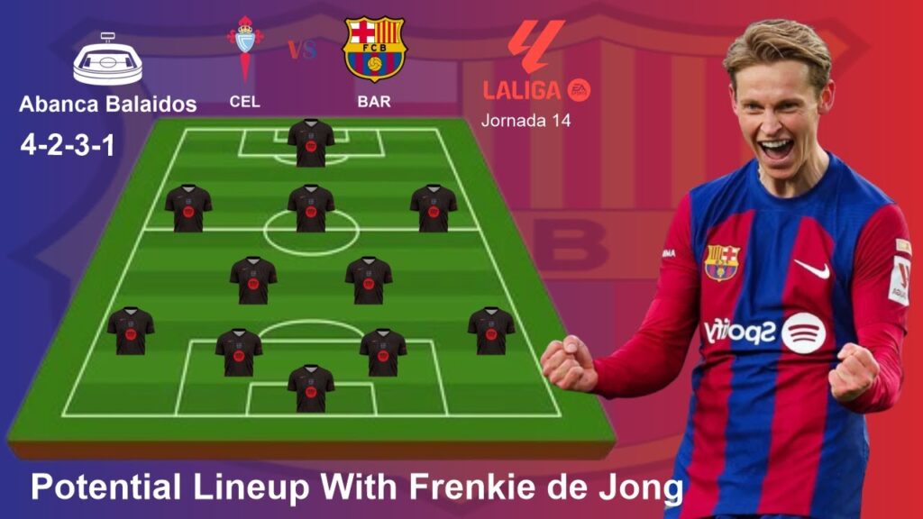 🔥 CELTA VIGO VS BARCELONA 🔥 BARCELONA PREDICTED LINE UP WITH FRENGKIE de JONG 🔥LA LIGA MATCH WEEK 14