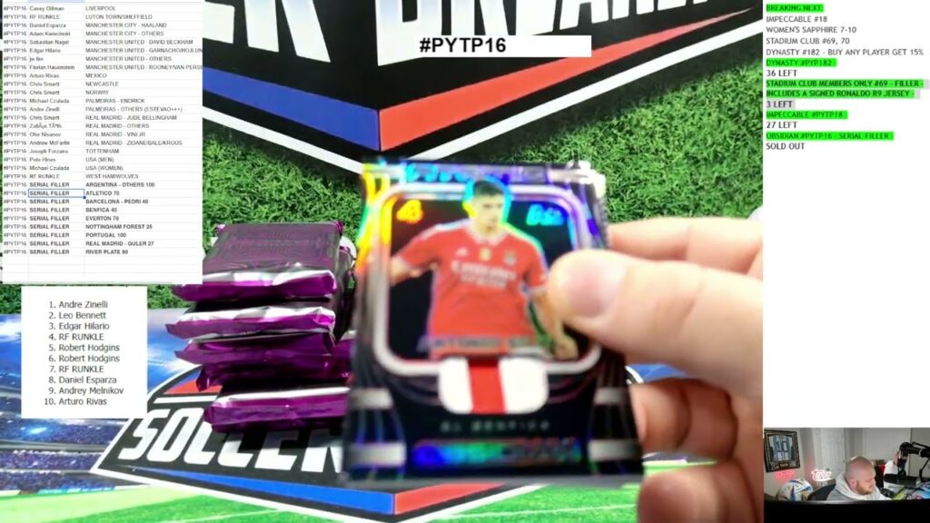 2023-24 PANINI OBSIDIAN SOCCER, 12 BOX, PICK YOUR TEAM/PLAYER CASE BREAK #PYTP16 SOCCER BREAKERS FC