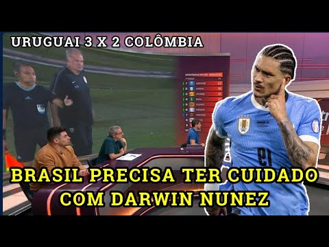 Análise da vitória do Uruguai sobre a Colômbia e DARWIN NUNEZ que o Brasil precisa ter cuidado