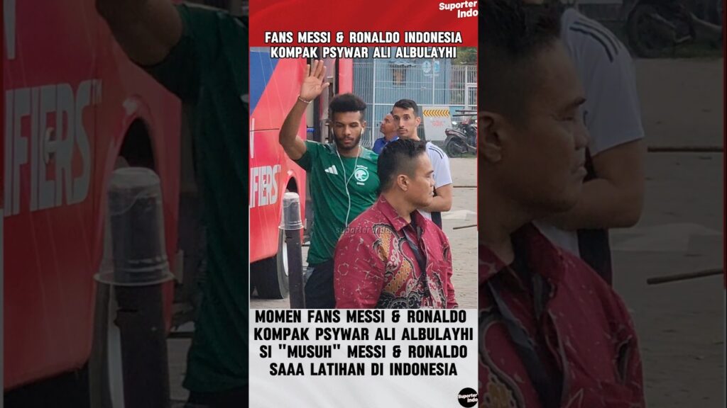 KOMPAK NYA FANS MESSI & RONALDO INDONESIA PSYWAR ALI ALBULAYHI #timnasindonesia #shorts #short