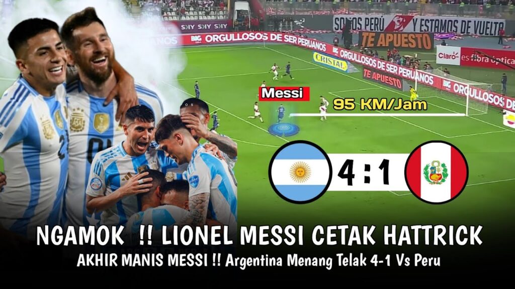 REKOR !! Lionel Messi Hattrick 😱 Argentina Menang 4-1 Vs Peru 😍 Prediksi Argentina Wajib Menang 👏 REKOR !! Lionel Messi Hattrick 😱 Argentina Menang 4-1 Vs Peru 😍 Prediksi Argentina Wajib Menang 👏