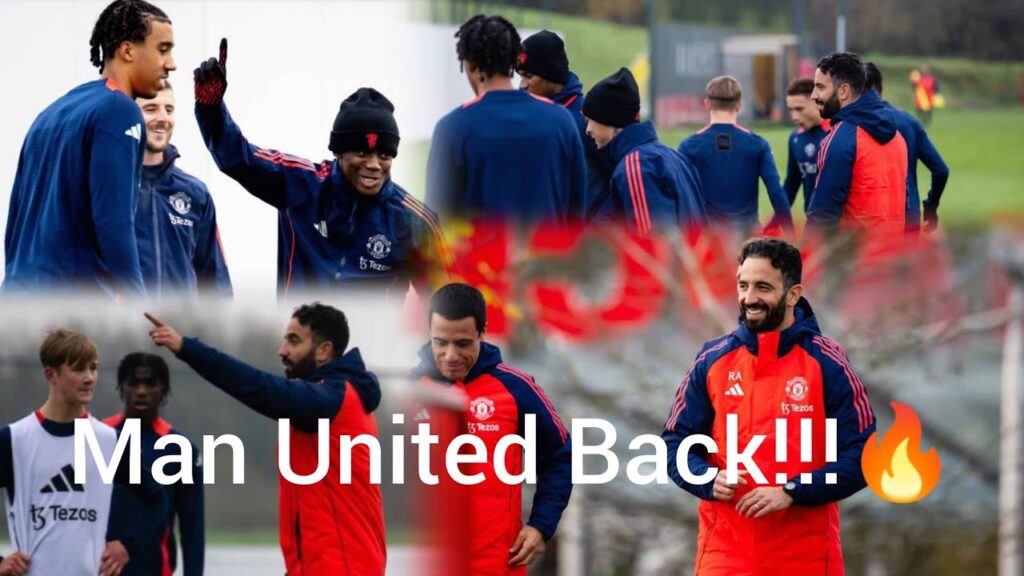 🔴BREAKING✅ RUBEN AMORIM MANCHESTER UNITED LEADS TRAINING SESSION AT CARRINGTON#subscribe