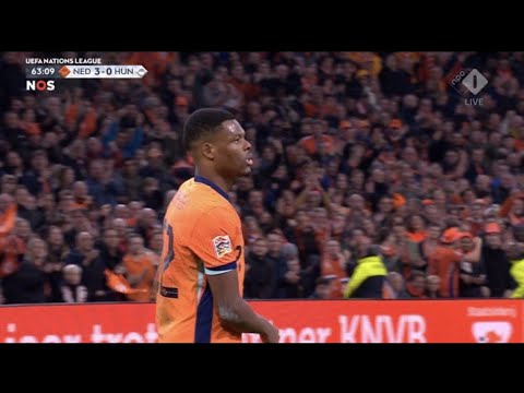 Denzel Dumfries Goal, Netherlands vs Hungary (4-0) All Goals and Extended Highlights