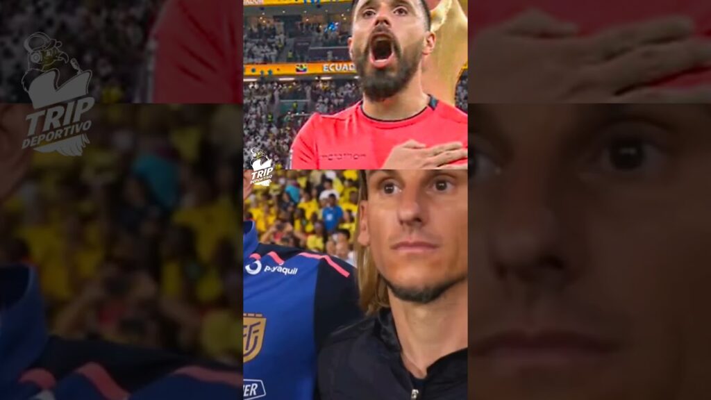 ¡Así se canta un himno! 🇪🇨🔥 Hernán Galíndez, con todo su corazón tricolor. #futbol #ecuador