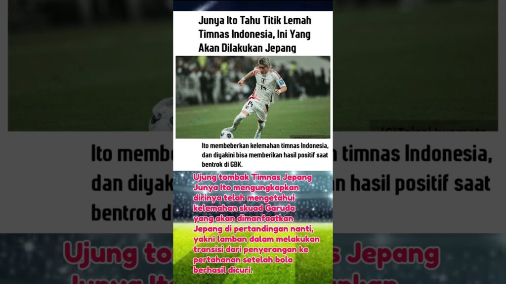 Junya Ito Tahu Titik Lemah Timnas Indonesia !! #kabartimnasberitatimnasindonesia #timnasindonesia