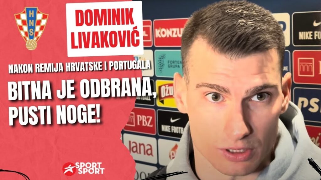 DOMINIK LIVAKOVIĆ NASMIJAO SVE U MIX ZONI: "BITNA JE ODBRANA, PUSTI NOGE"
