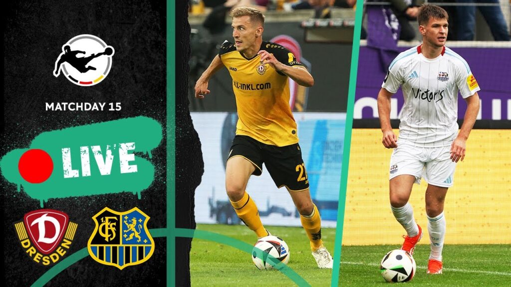 LIVE 🔴 Dynamo Dresden vs. 1. FC Saabrücken | 3rd Division 2024/25