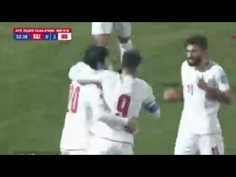 Sardar Azmoun Goal, Kyrgyzstan vs Iran (2-3) All Goals and Extended Highlights