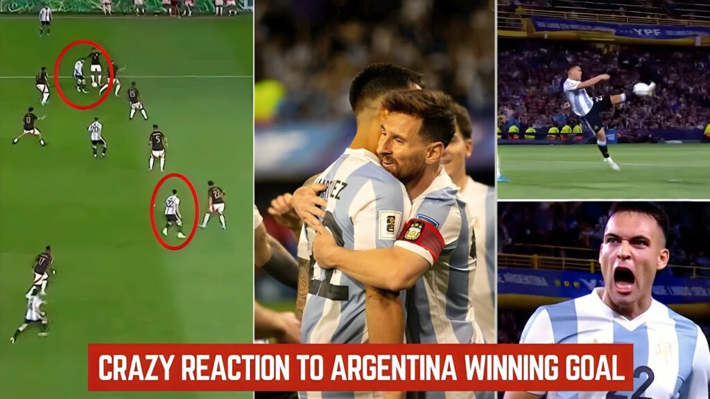 Fans Crazy Reaction To messi Assist And Martinez Winning Goal