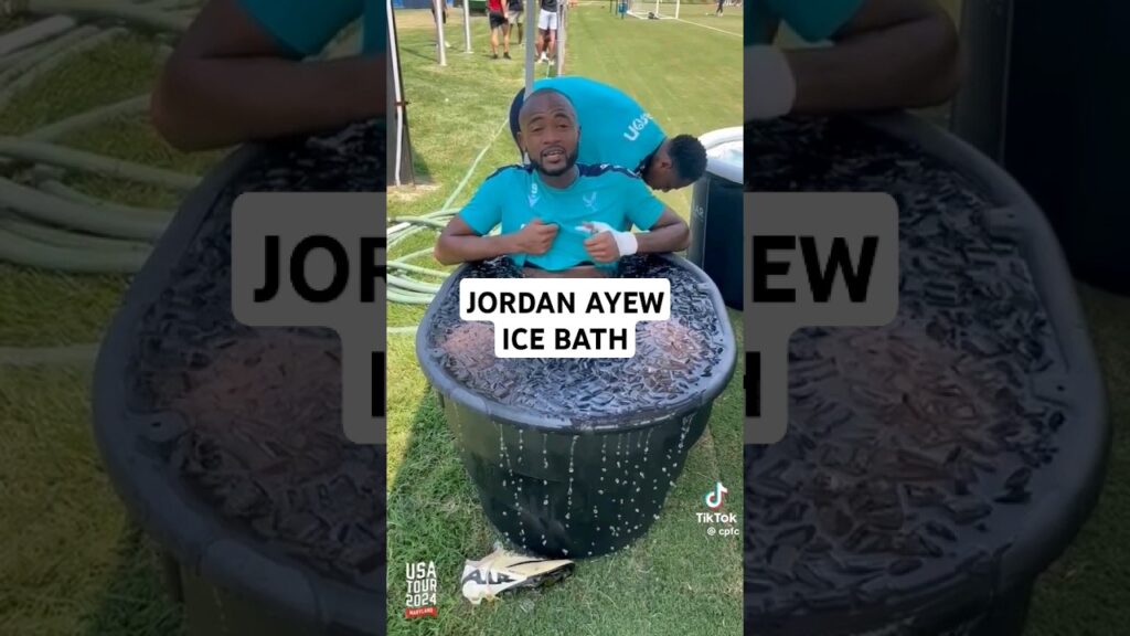 Jordan Ayew🇬🇭 IN ICE BATH #football #liverpoolsoccer #soccer #soccerclub #soccerteam