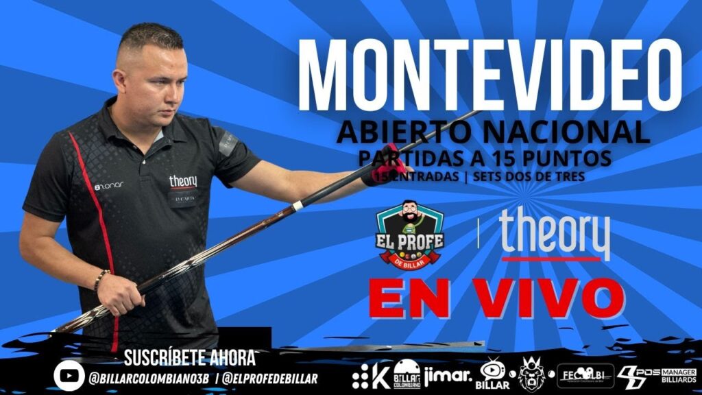 BILLAR EN VIVO |Juan Sanchez Vs Esteban Alvarado | Abierto Nacional Club Montevideo | Bogotá 2024