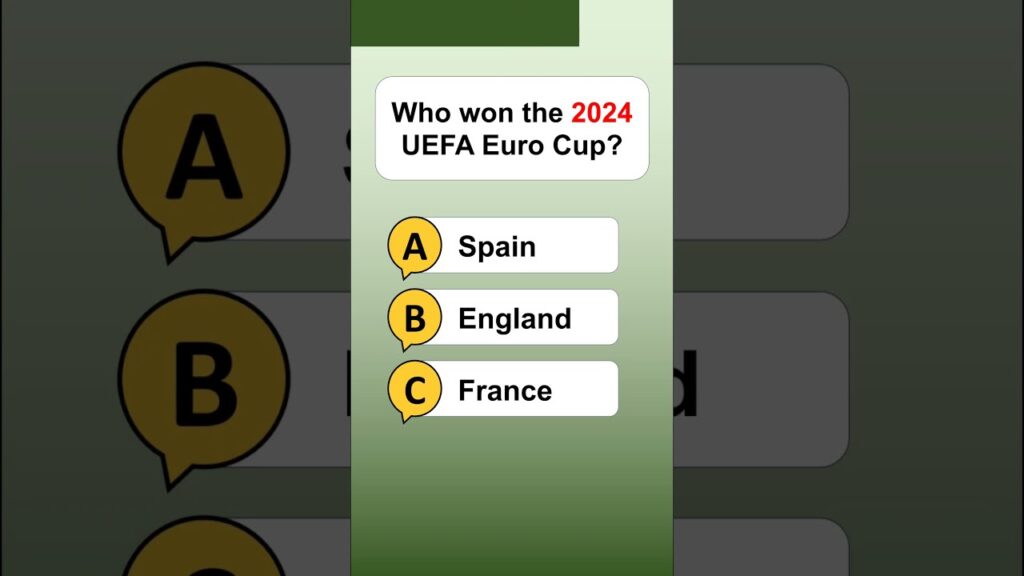 Who won the 2024 UEFA Euro Cup? #quiz