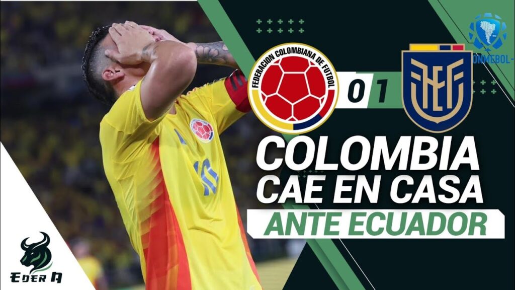 🇪🇨ECUADOR HUMILLA A SELECCIÓN COLOMBIA CON 1O HOMBRES EN SU PROPIA CASA🇨🇴🚫🔥