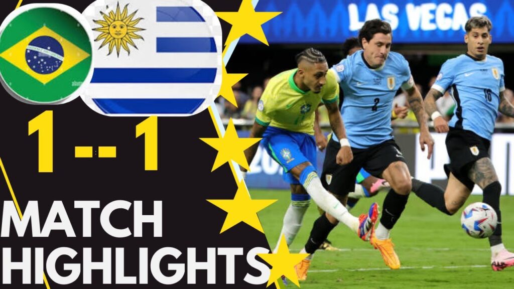 Brazil vs Uruguay Full Match Highlights | Full HD | 2024