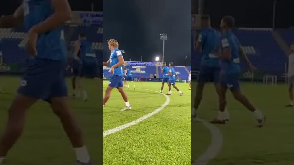 لاعبين الهلال في تدريبات 💙#الهلال