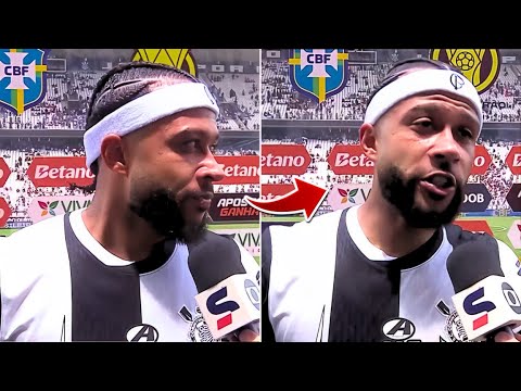 🚨MEMPHIS DEPAY DESABAFA APÓS VITÓRIA DO CORINTHIANS NO BRASILEIRÃO