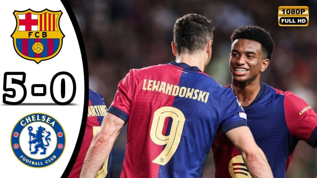 Barcelona Vs Chelsea 5-0 • Champions League Highlights & All Goals 2024 • Hasil Bola Tadi Malam