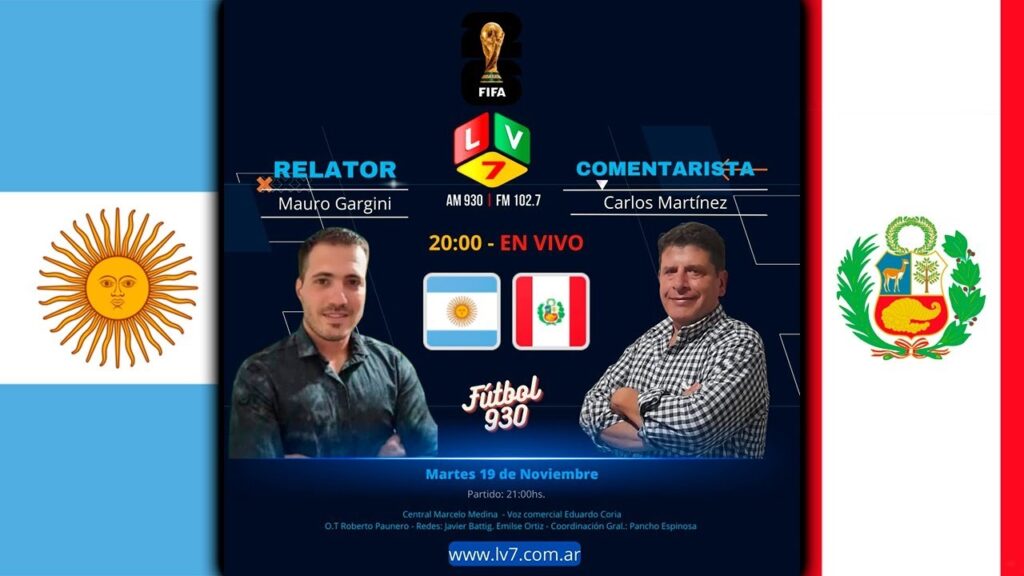 VIVO Eliminatorias Conmebol Mundial 2026- Fecha 12- Argentina vs Perú