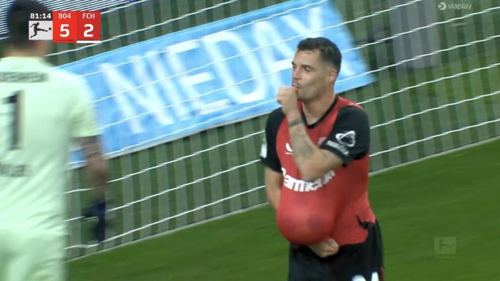 Granit Xhaka Goal,Bayer Leverkusen vs Heidenheim(5-2) All Goals and Extended Highlights