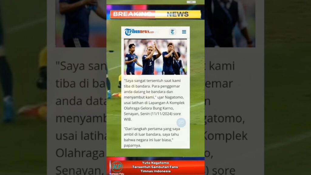 Yuto Nagatomo Tersentuh dengan Fans di Indonesia #beritaterkini #fypシ゚viral #trandingshorts