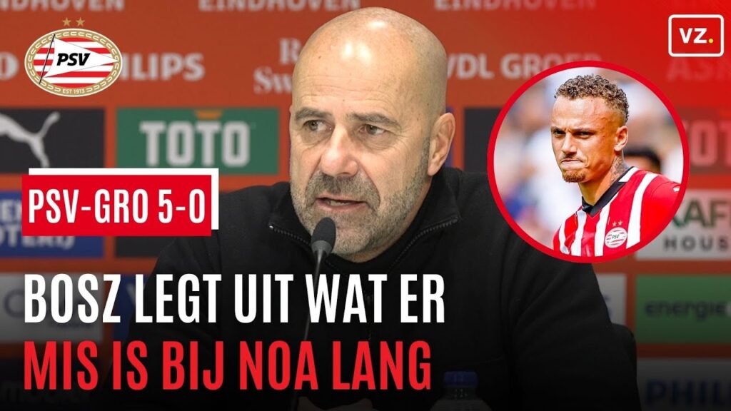 Peter Bosz vertelt wat er mis is bij Noa Lang • PSV - FC Groningen 5-0