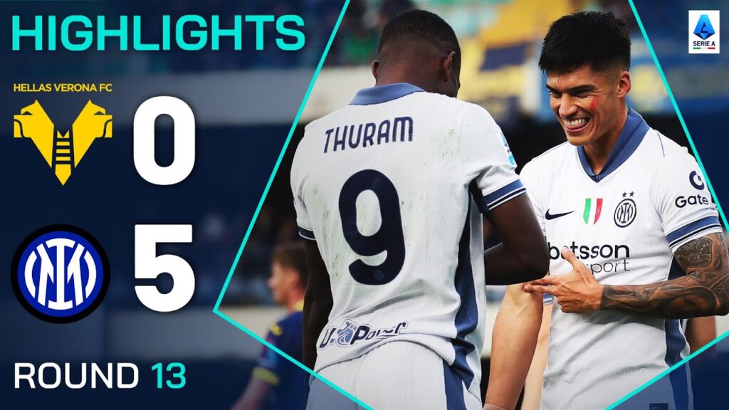 VERONA-INTER 0-5 | HIGHLIGHTS | Thuram Strikes Twice As Inter Dismantle Verona | Serie A 2024/25
