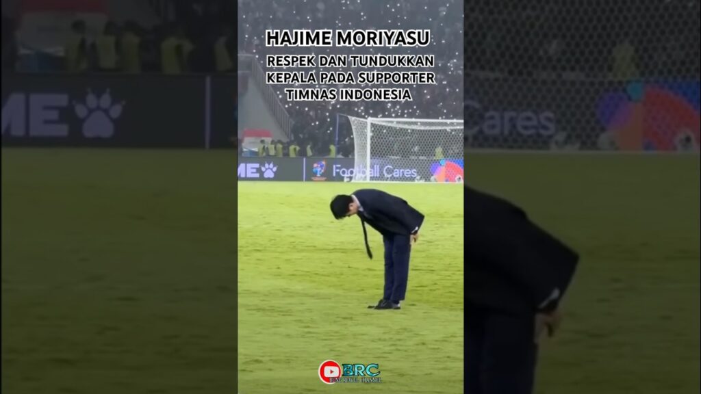 MOMENT HAJIME MORIYASU RESPECT PADA SUPPORTER TIMNAS INDONESIA #timnasindonesia #suportertimnas