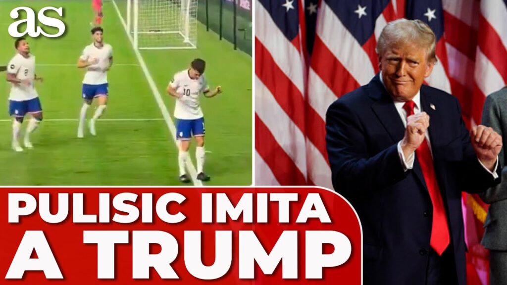 PULISIC celebra un gol con ESTADOS UNIDOS haciendo el BAILE VIRAL de TRUMP