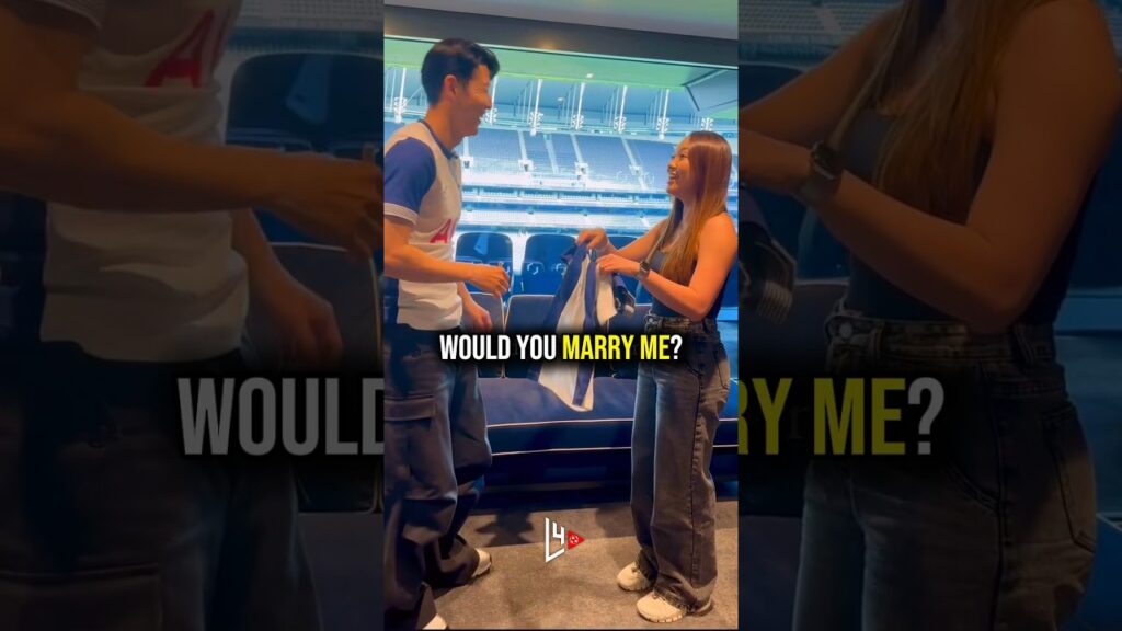This girl proposed to Son Heung-min 😂 #tottenham #sonheungmin #football #viral