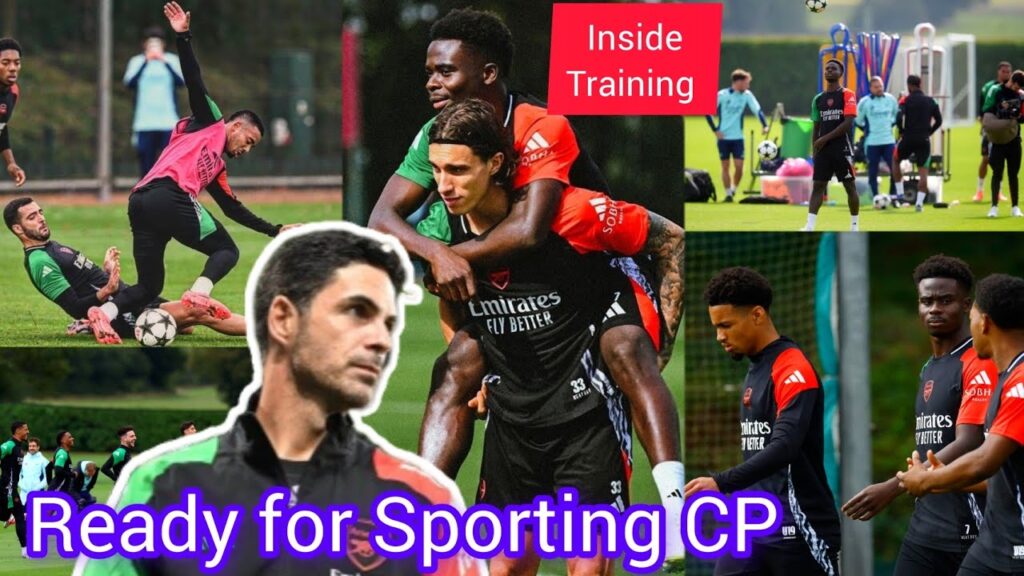 Saka, Timber, Rice, Odegaard, Calafiori, Tomiyasu all spotted at Sobha realty🔥arsenal UCL training✅