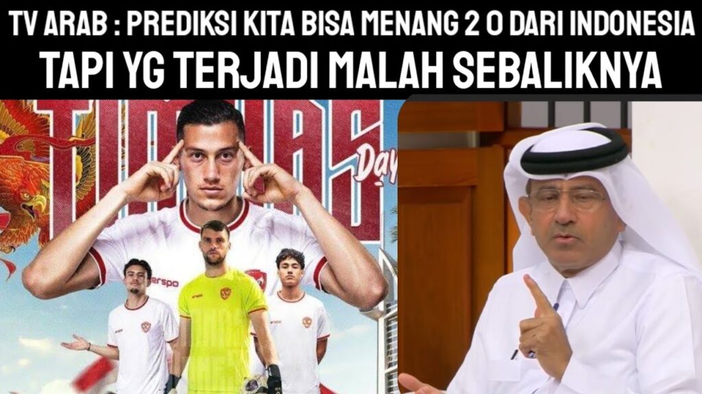 Viral TV Arab Saudi prediksi mereka menang 2 0 atas Timnas Indonesia, apa yang terjadi di Lapangan