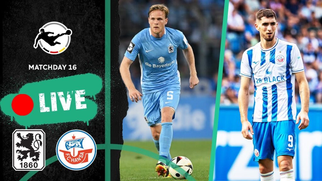 LIVE 🔴 TSV 1860 München vs. Hansa Rostock | 3rd Division 2024/25