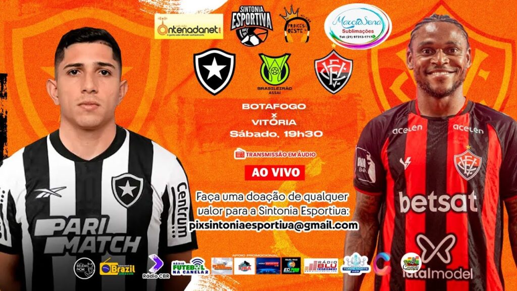 BOTAFOGO x VITÓRIA - BRASILEIRÃO 2024 - 34ª Rodada - AO VIVO (Em Áudio)