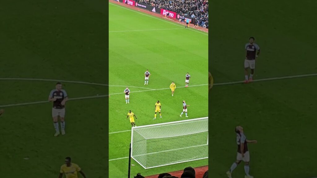 Youri Tielemans Penalty MISS vs. Crystal Palace! #astonvilla #shortvideo