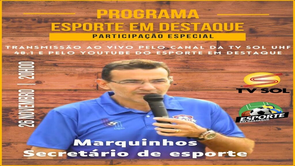 PARTICIPAÇÃO COM O SECRETÁRIO DE ESPORTE DE INDAIATUBA MARQUINHOS NO PROGRAMA ESPORTE EM DESTAQUE!
