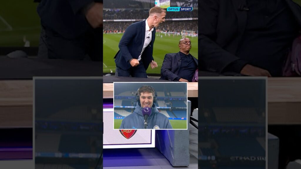 Joe Hart CELEBRATES in Wrighty's face 😭 John Stones’ 𝙇𝘼𝙏𝙀 equaliser 🔥 #PremierLeague #ManchesterCity