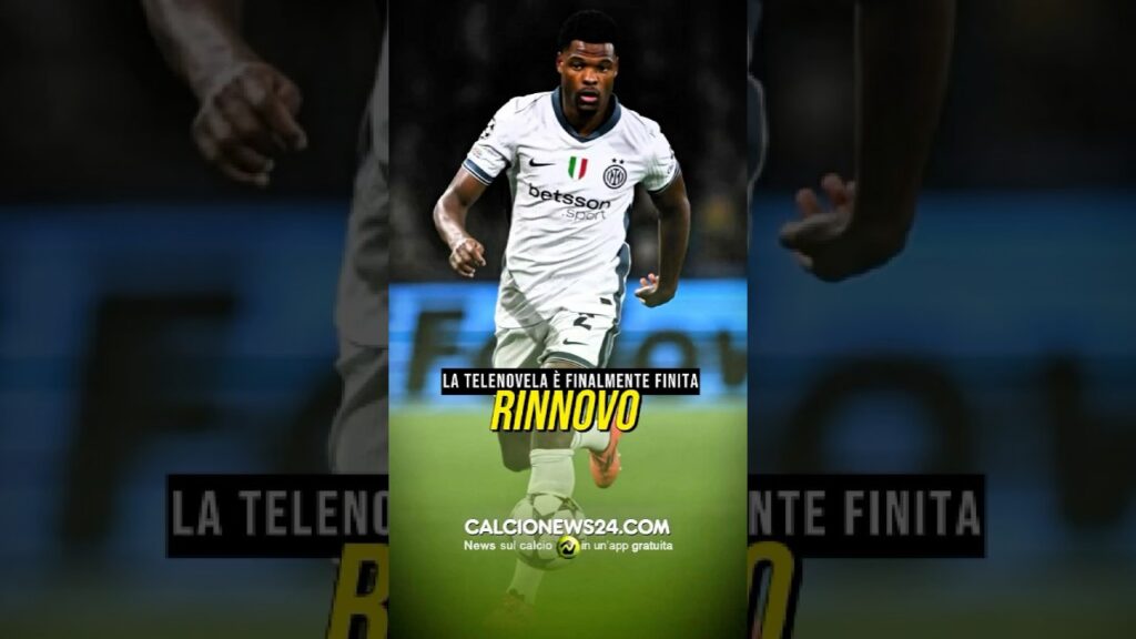 ⚫️🔵 DENZEL DUMFRIES E L’INTER SI LEGANO FINO AL 2028 #calcionews24 #inter