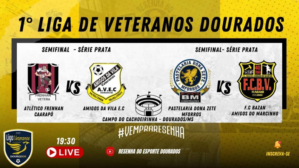 1° LIGA DE VETERANOS DOURADOS - SÉRIE PRATA - SEMIFINAL