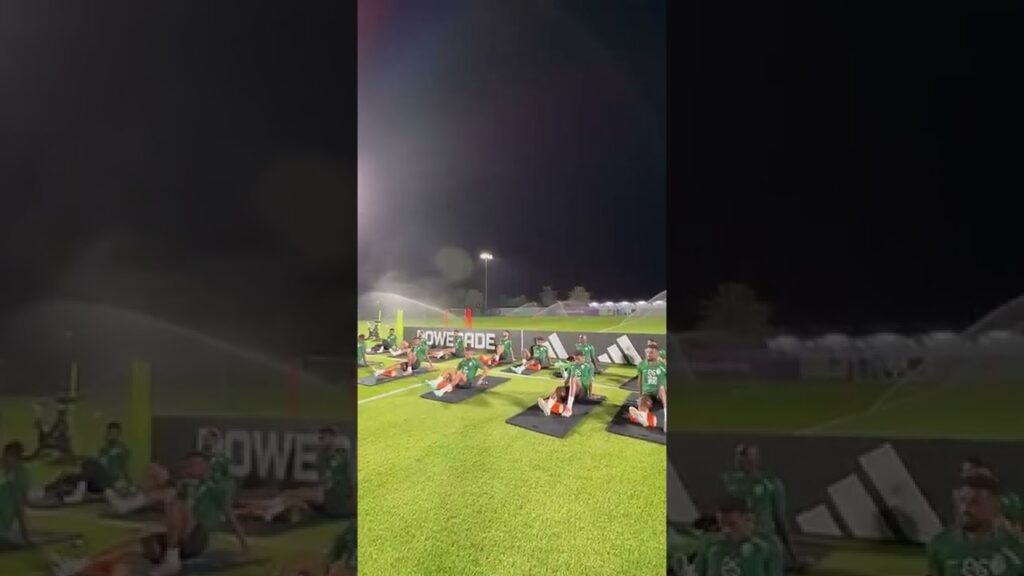 تدريبات لاعبين المنتخب السعودي أمس 💚#الهلال