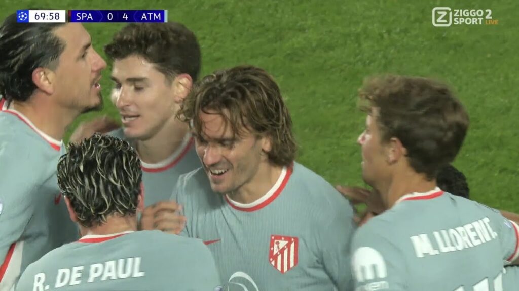 Antoine Griezmann Goal,Sparta Prague vs Atlético Madrid(0-6) All Goals and Extended Highlights