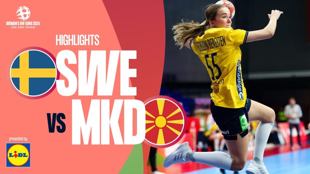 Sweden 🆚 North Macedonia | Highlights | Women’s EHF EURO 2024