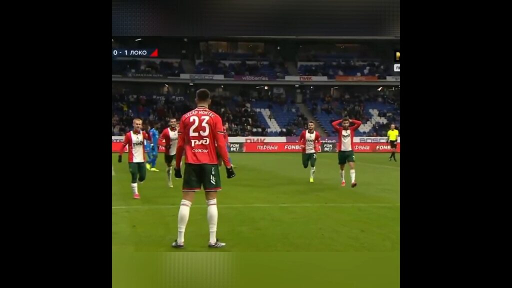 GOL DE CESAR MONTES AL DINAMO MOSCOW!