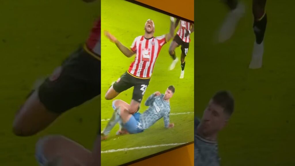 Chris Mepham Red Card Sheffield United v Sunderland #sunderland #sheffieldunited #safc #mepham